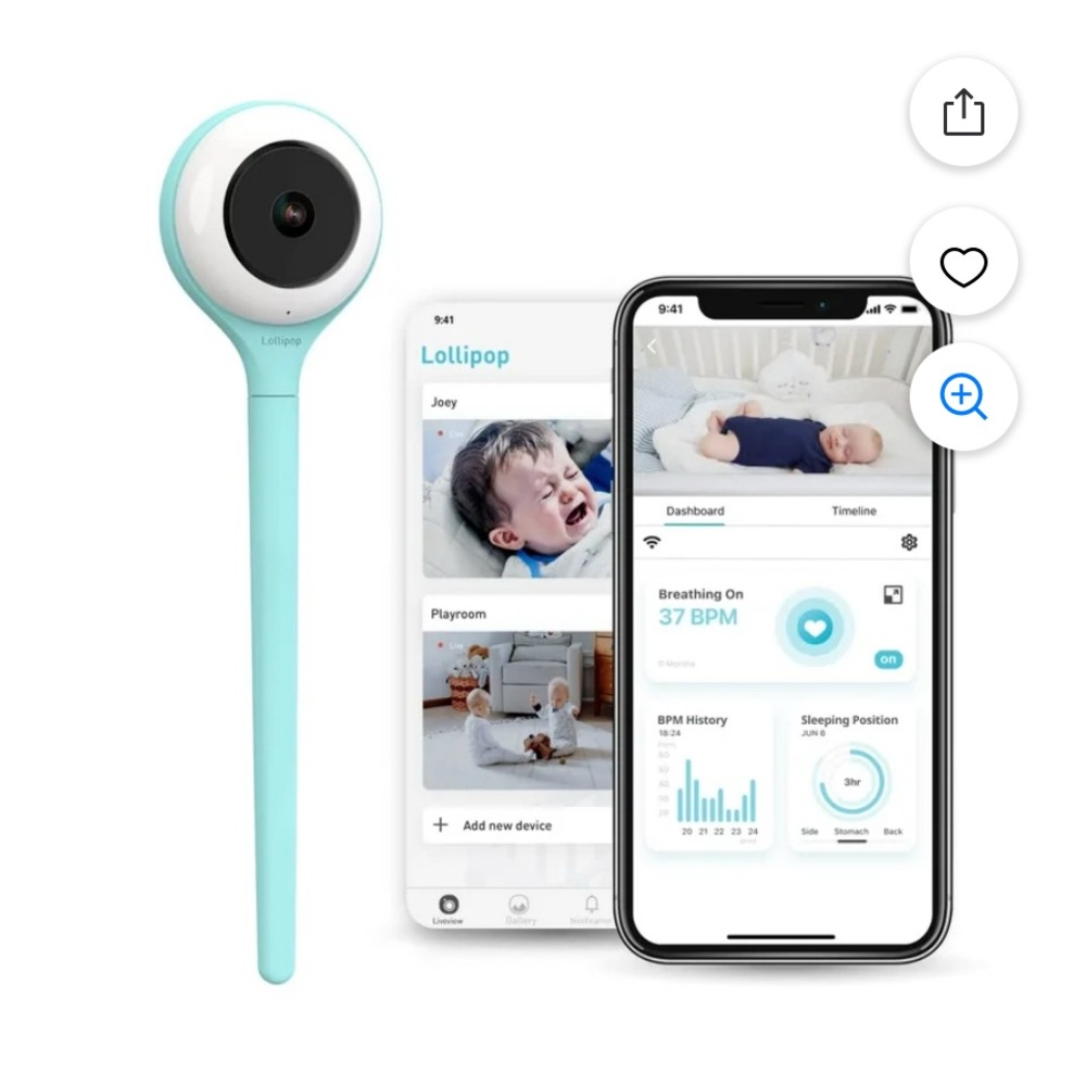 New in box. Opened only Lollipop Baby Monitor in Turquoise